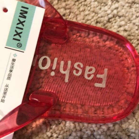 Fashion- Gel flip flops- multi yellow and pink - Picture 4 of 6